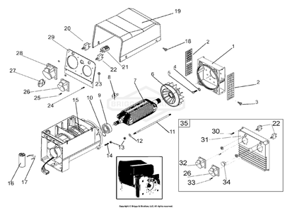 Part Location Diagram of 102443GS Briggs and Stratton Alternator